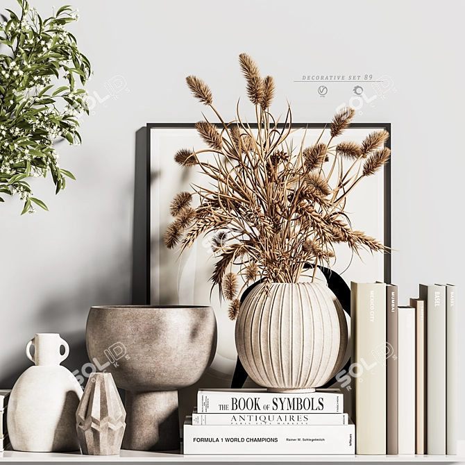 Elegant Decorative Set 89 3D model image 6