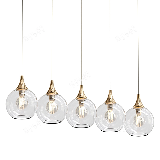 Modern Pallas Pendant Lamp 3D model image 1