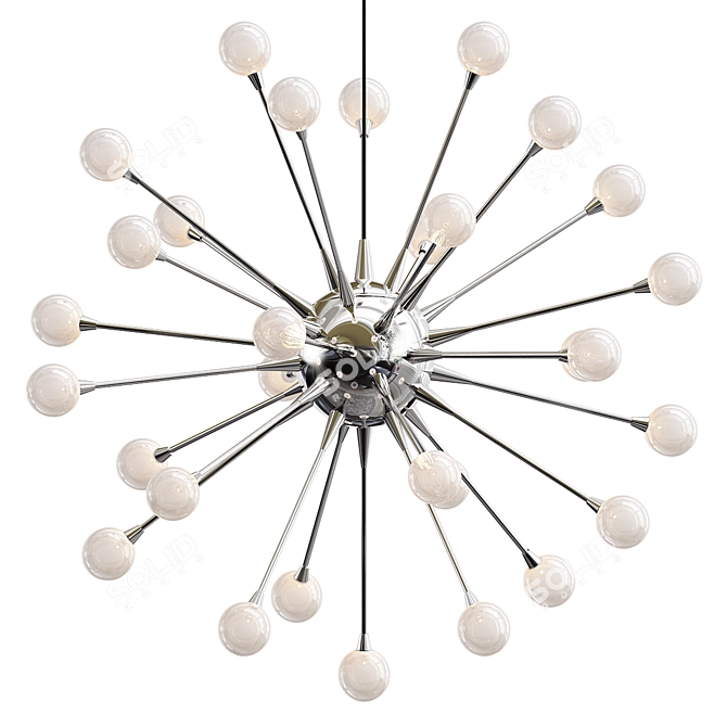 Elegant Impulse Chandelier Model 3D model image 1