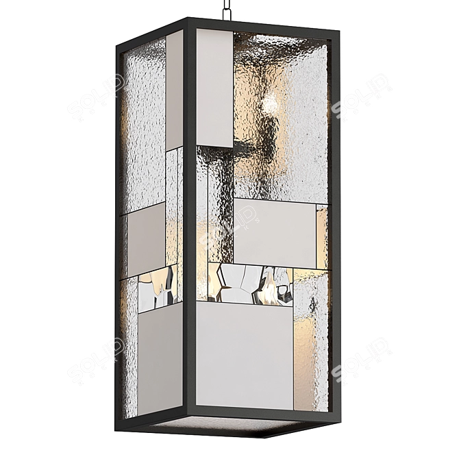 Mondrian Chandelier 3Ds Max Model 3D model image 1