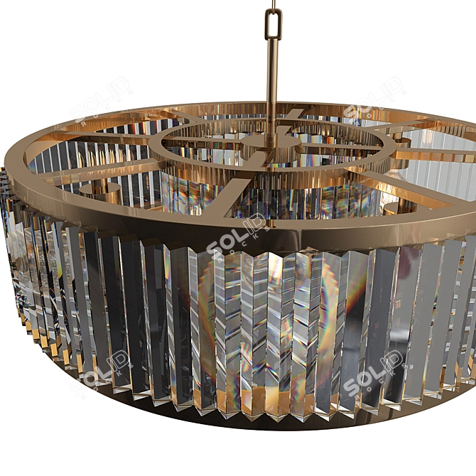 Vintage Crystal Chandelier Model 3D model image 2