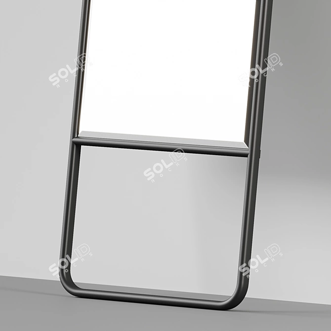 Contemporary Full-Length Wall Mirror 3D model image 3