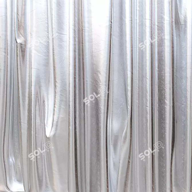 Foil Curtains Set, Variety 3D model image 5