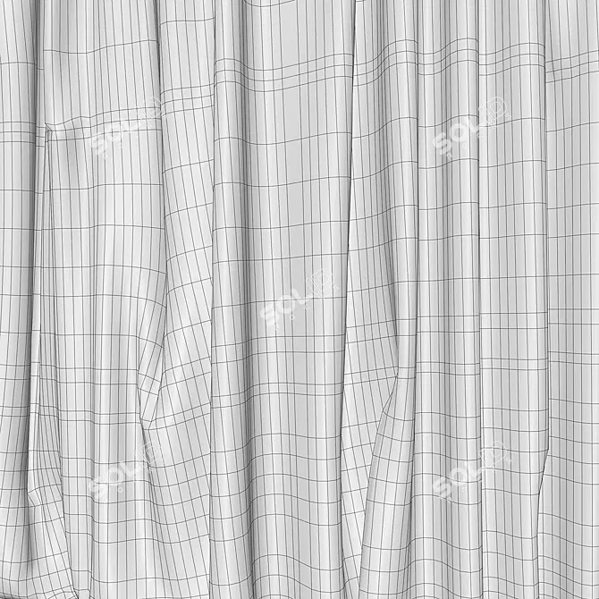 Foil Curtains Set, Variety 3D model image 7