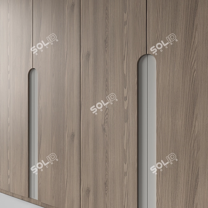  Editable Modern Wardrobe Set 3D model image 4