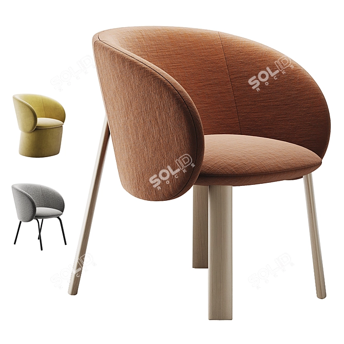 Nebula Seat Trio Collection 3D model image 6