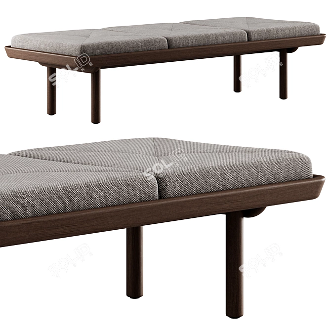 Elegant Luxor Chaise DaybedsetCurrentSku 3D model image 2