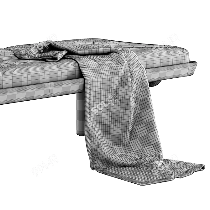 Elegant Luxor Chaise DaybedsetCurrentSku 3D model image 4