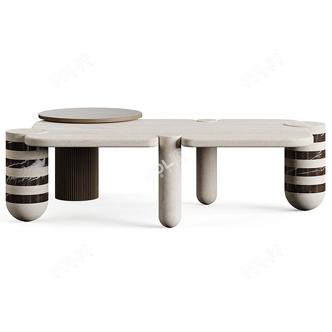 Modern Mezzo Edith Coffee Table 3D model image 5