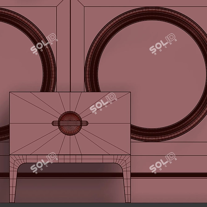 Elegant Wall Decor Composition 3D model image 2