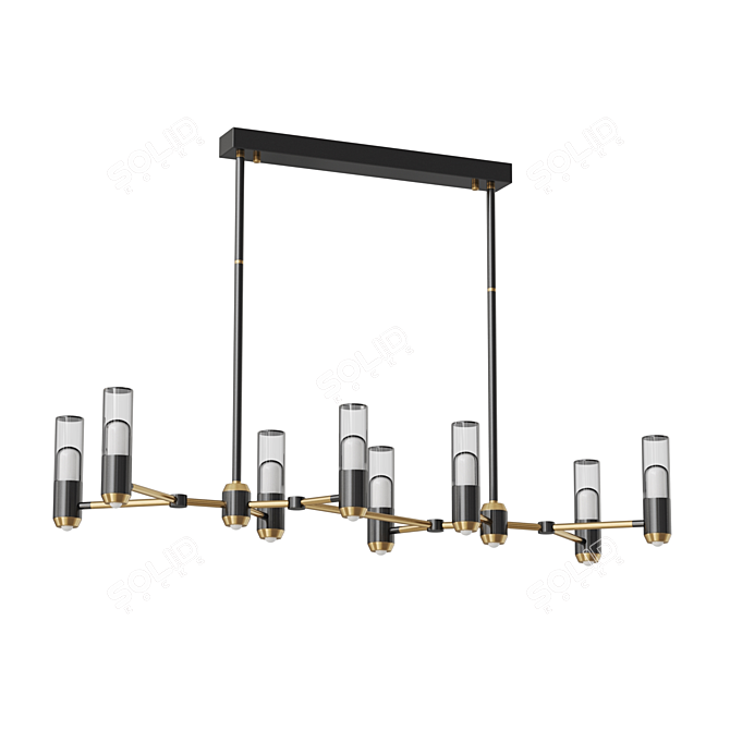 Birgel Long Cylinder Pendant Light 3D model image 6