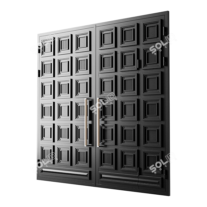 Industrial Loft Gate 3D Model 3D model image 2