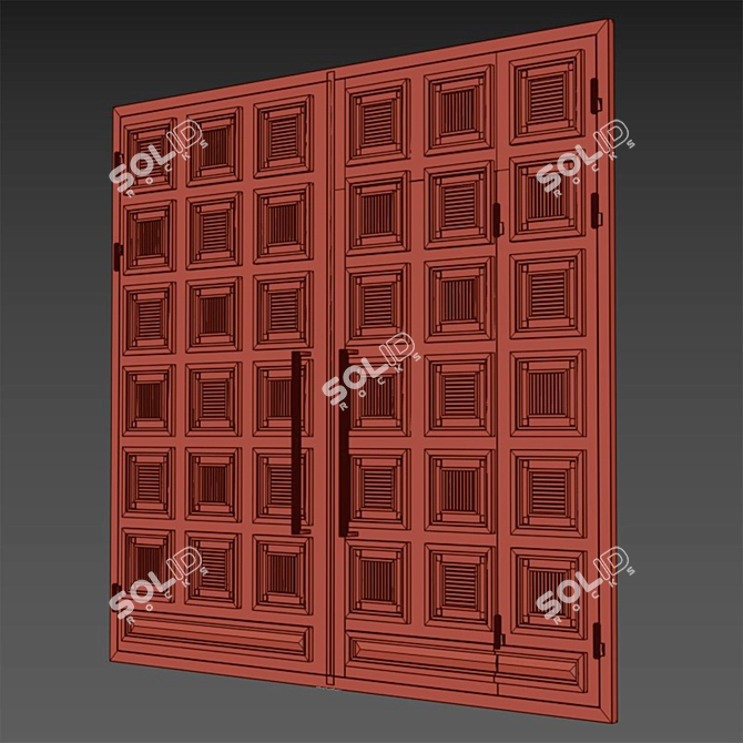 Industrial Loft Gate 3D Model 3D model image 5