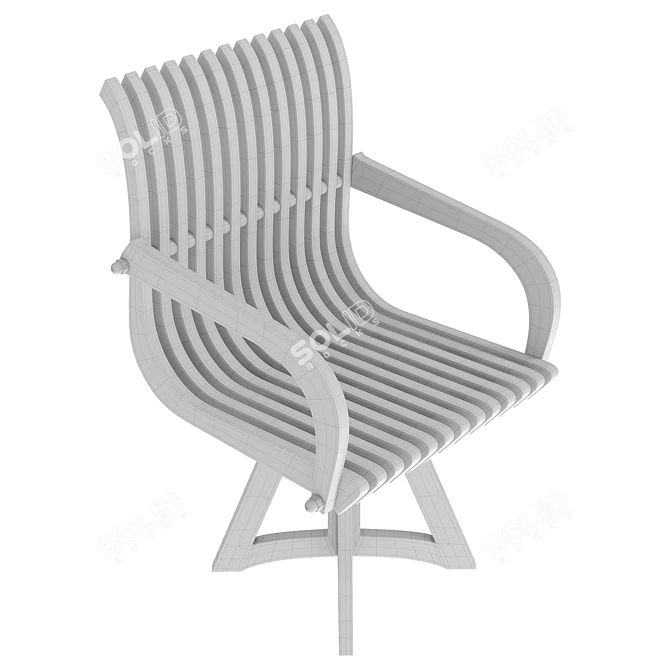 Modern Armchair Se_03 3D model image 5