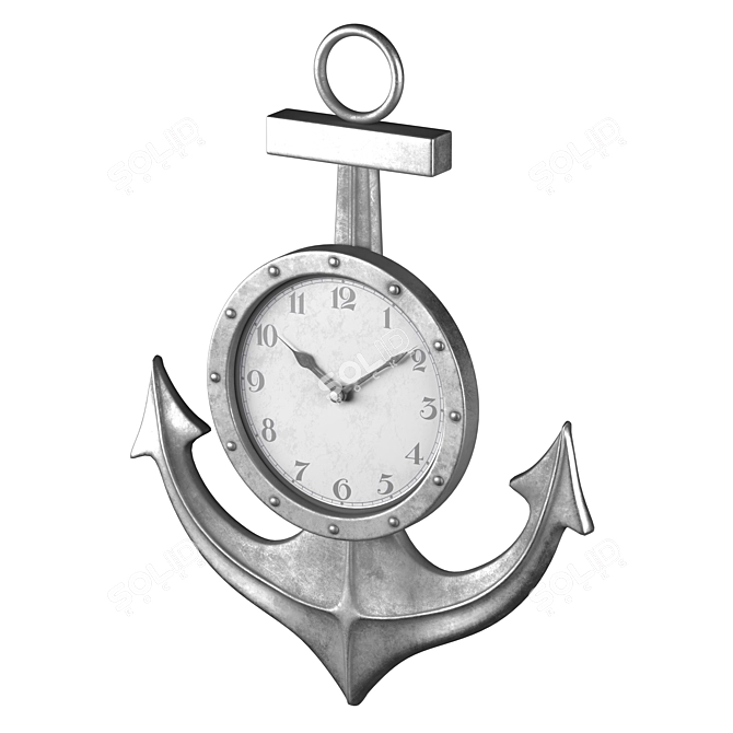 Vintage Anchor Watch 3D Model 3D model image 4