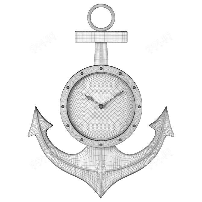 Vintage Anchor Watch 3D Model 3D model image 5