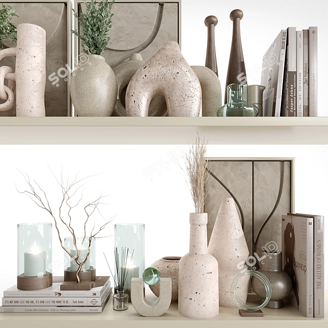  High-Quality Decorative Set Model 3D model image 3