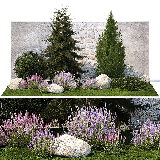 Nature's Haven Plant Collection 3D model image 1