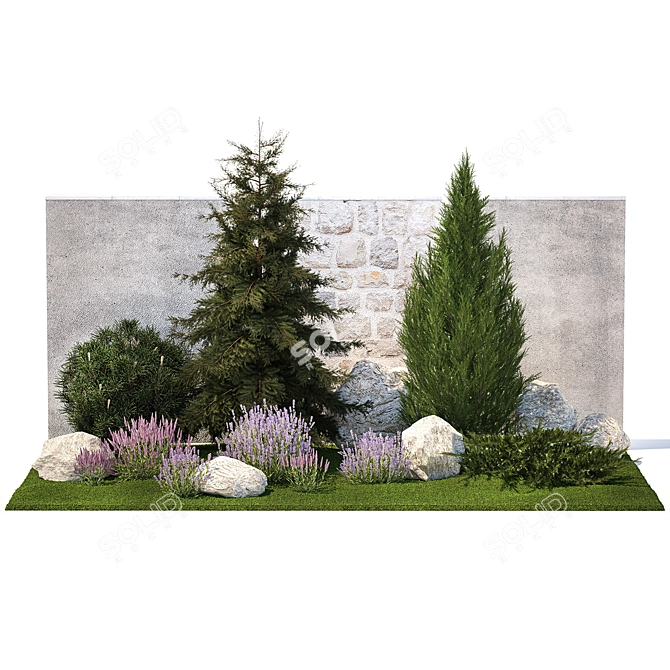 Nature's Haven Plant Collection 3D model image 4