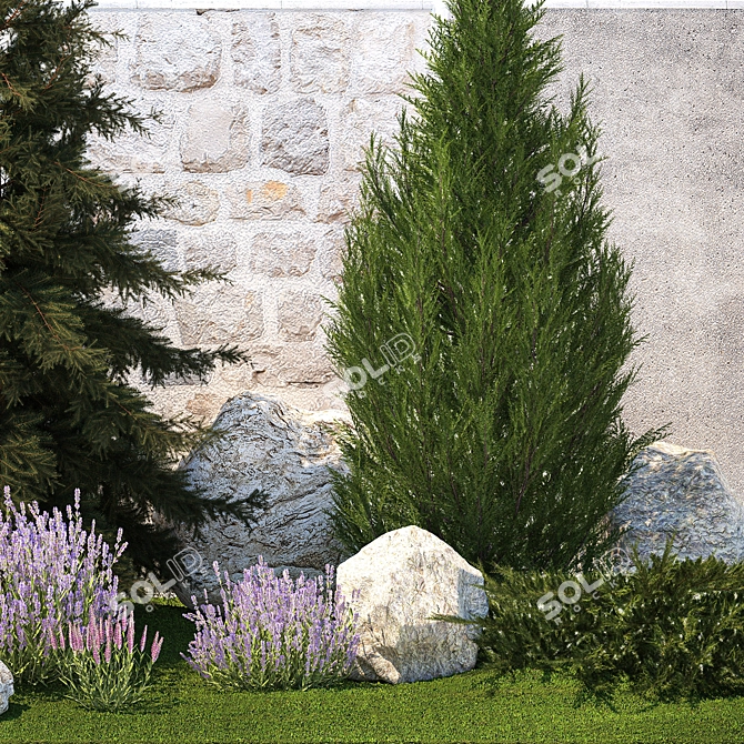 Nature's Haven Plant Collection 3D model image 6