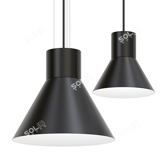 Modern Verner Pendant Lighting 3D model image 1