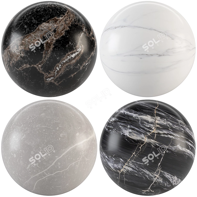 Elegant Marble Texture Collection 3D model image 1