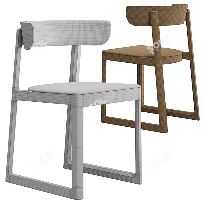 Stylish EN Chair by Maruni 3D model image 7