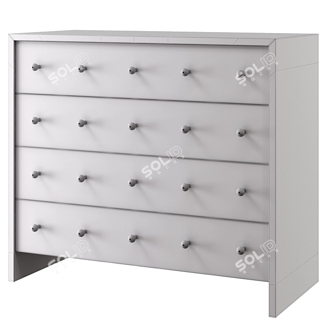 Elegant Couture Chest for Modish Interiors 3D model image 2