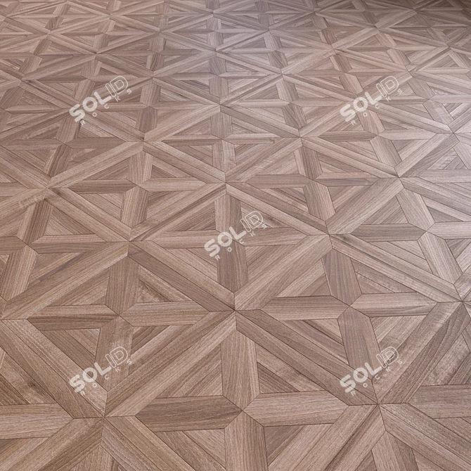 High-Quality 3D Wooden Flooring Model 3D model image 2