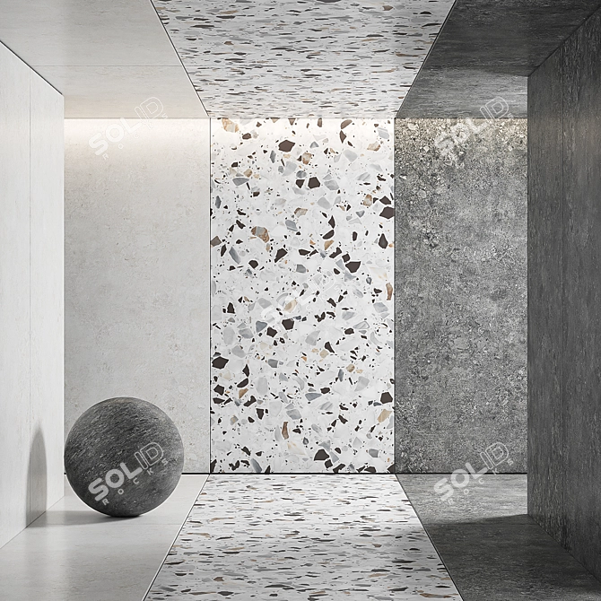 NT Ceramic Terrazzo Collection - 60x120 Semi-Matte 3D model image 1