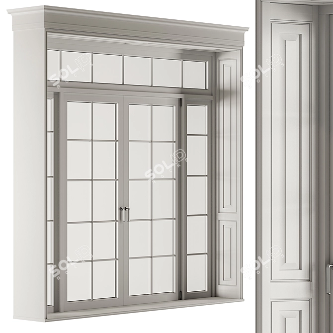 Versatile White Window Set 26 3D model image 2