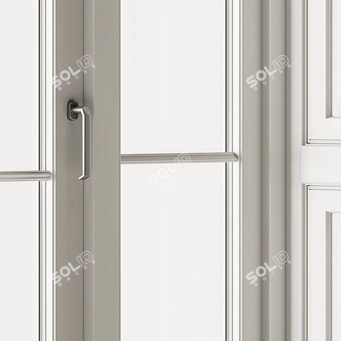 Versatile White Window Set 26 3D model image 4