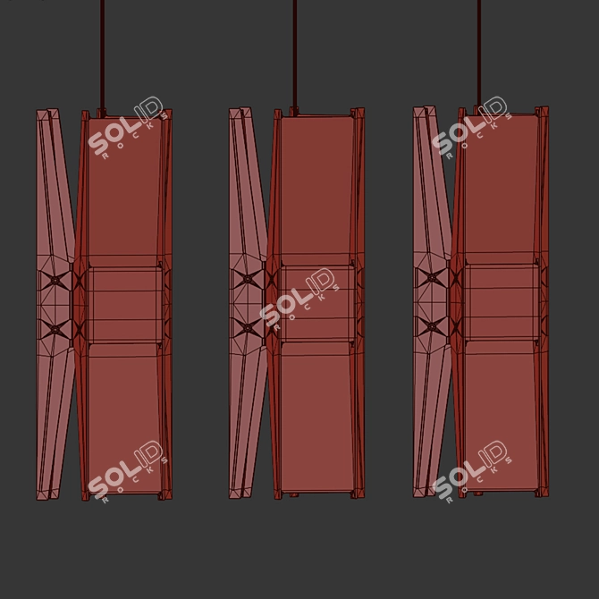 Modern LED Pendant Light Fixture 3D model image 3