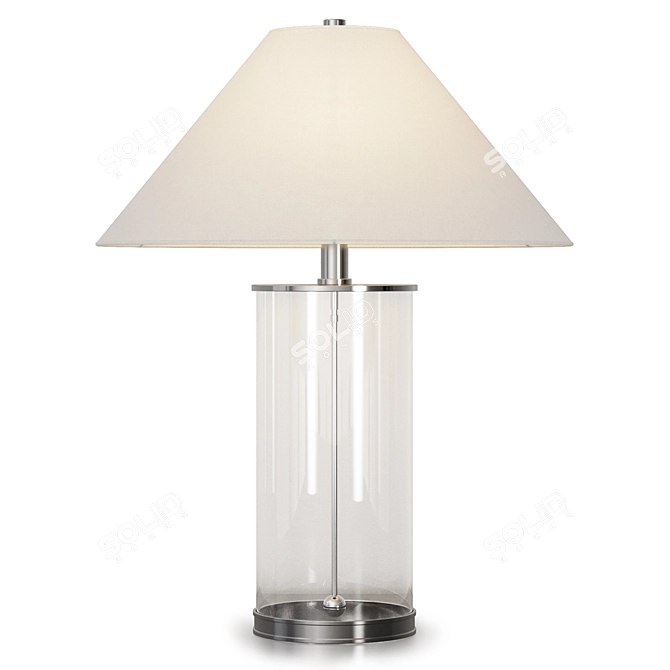 Sanders Table Lamp by Louvre Home 3D model image 1