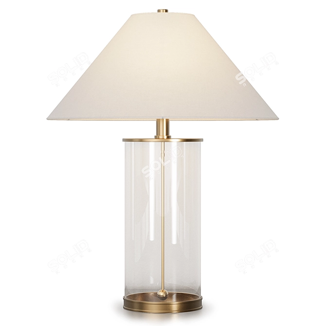 Sanders Table Lamp by Louvre Home 3D model image 2