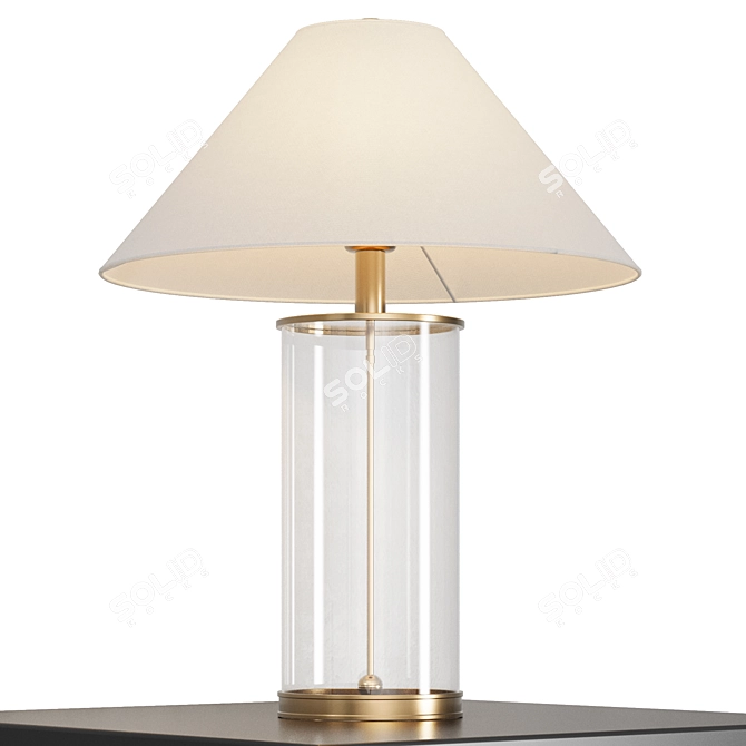 Sanders Table Lamp by Louvre Home 3D model image 6