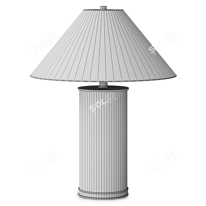 Sanders Table Lamp by Louvre Home 3D model image 7