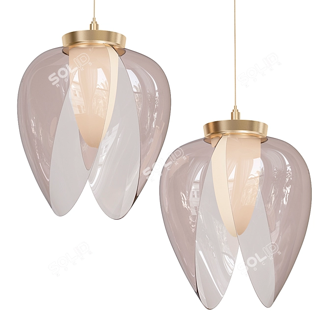 Suspended Luminaire FLOWWA 3D model image 1