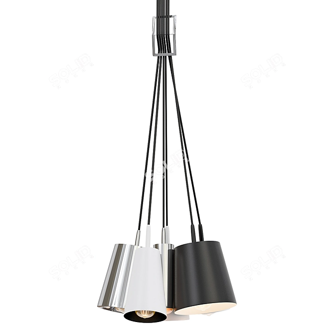 Modern Lighting Solution for Clusters 3D model image 1