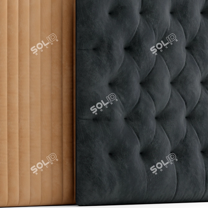 Versatile Headboard, 6 Color Options 3D model image 4
