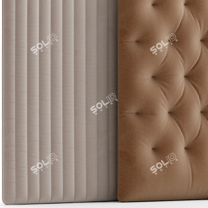 Versatile Headboard, 6 Color Options 3D model image 5