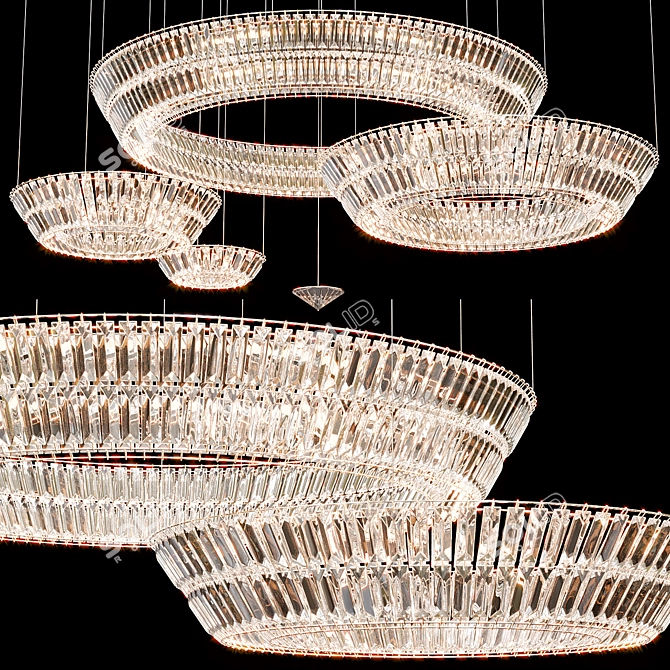 Luxury Marchetti Lab Suspension Light 3D model image 1