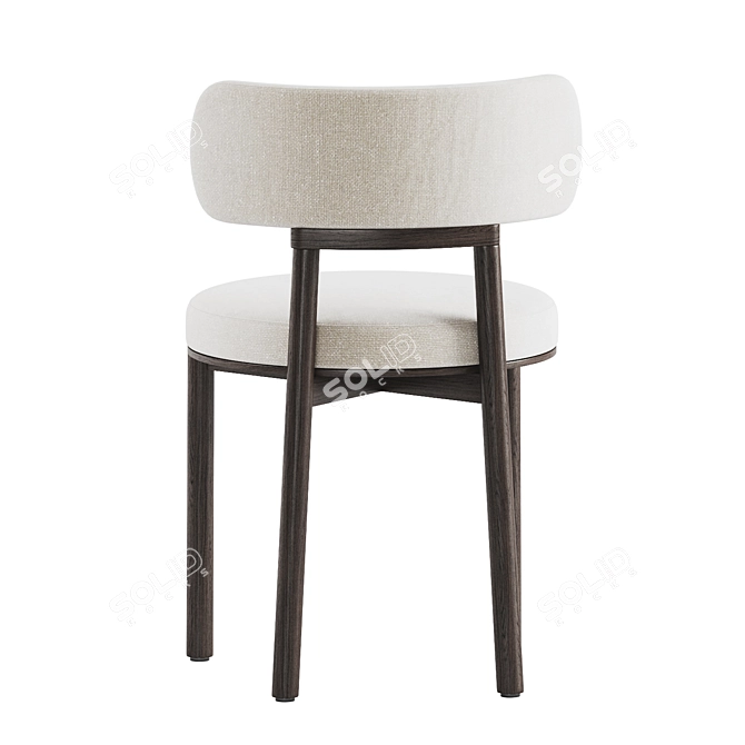 Modern Davis Dining Chair Set 3D model image 3