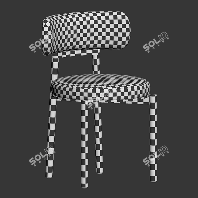 Modern Davis Dining Chair Set 3D model image 5