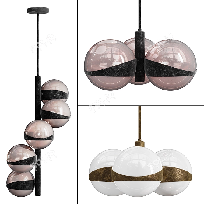 Kaira Suspension Lamp Collection 3D model image 3