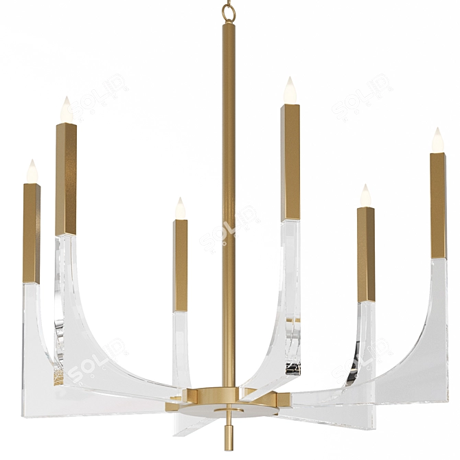 Daisy Chandelier Collection by Louvre 3D model image 1