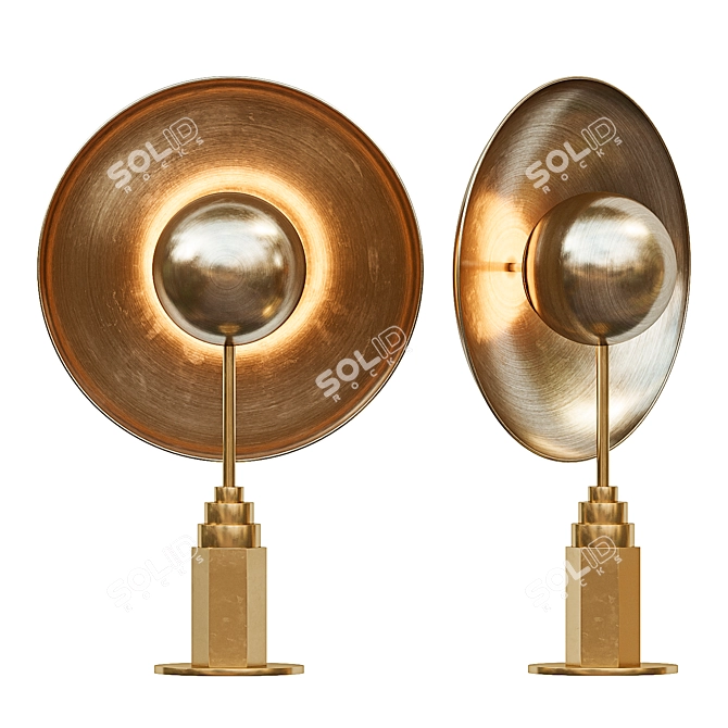 Modern Metropolis Design Table Lamp 3D model image 1