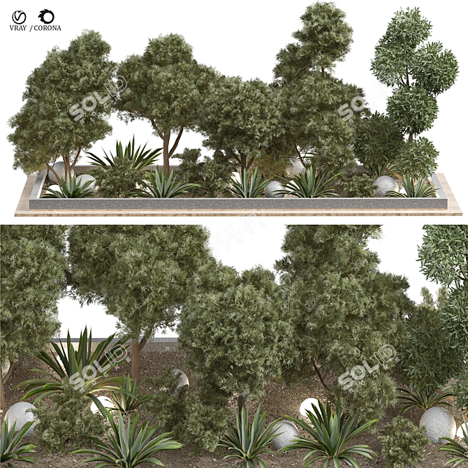 Vibrant Outdoor Plant 245 Model 3D model image 4