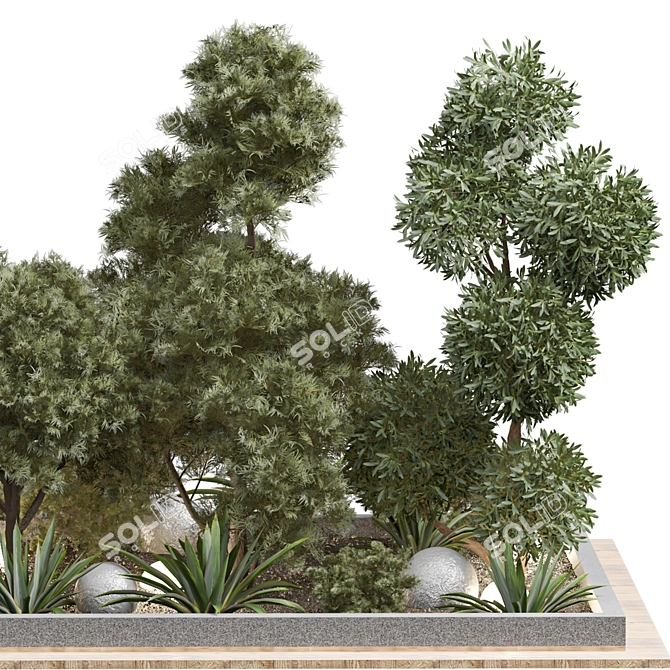 Vibrant Outdoor Plant 245 Model 3D model image 1