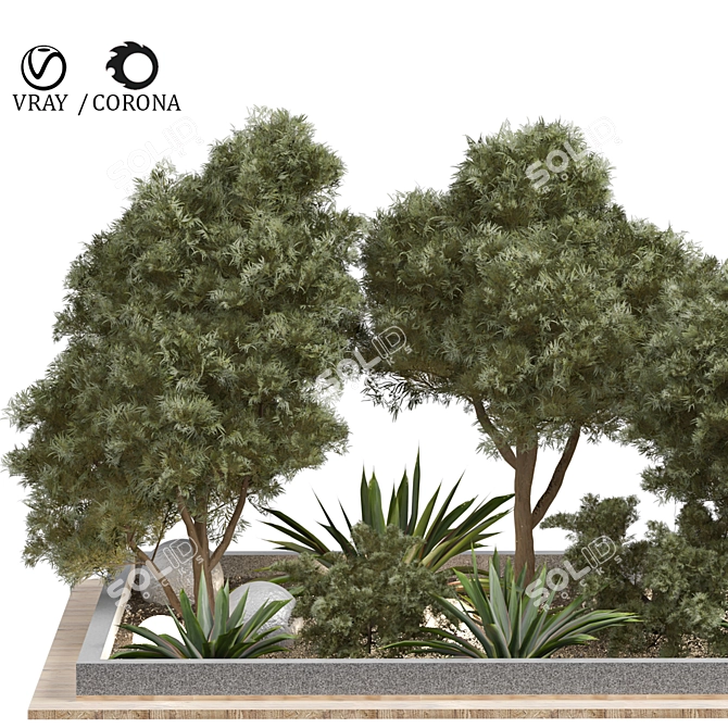 Vibrant Outdoor Plant 245 Model 3D model image 2